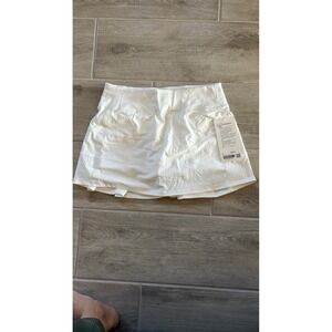 Lululemon Pace Rival Skirt White Tennis Golf Athleisure Women's Size 6